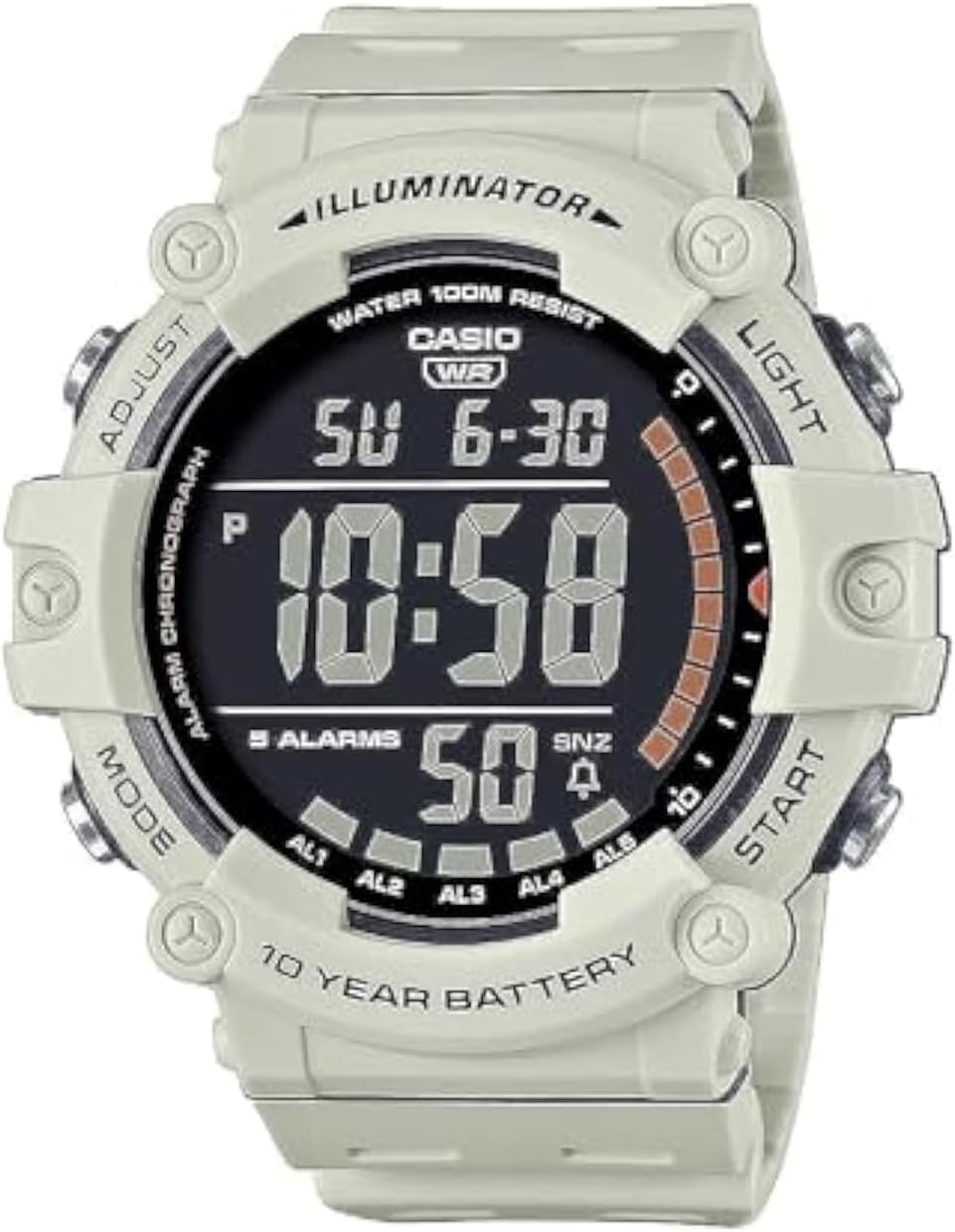Casio Illuminator AE1500WH Series Digital Watch with LED Backlight