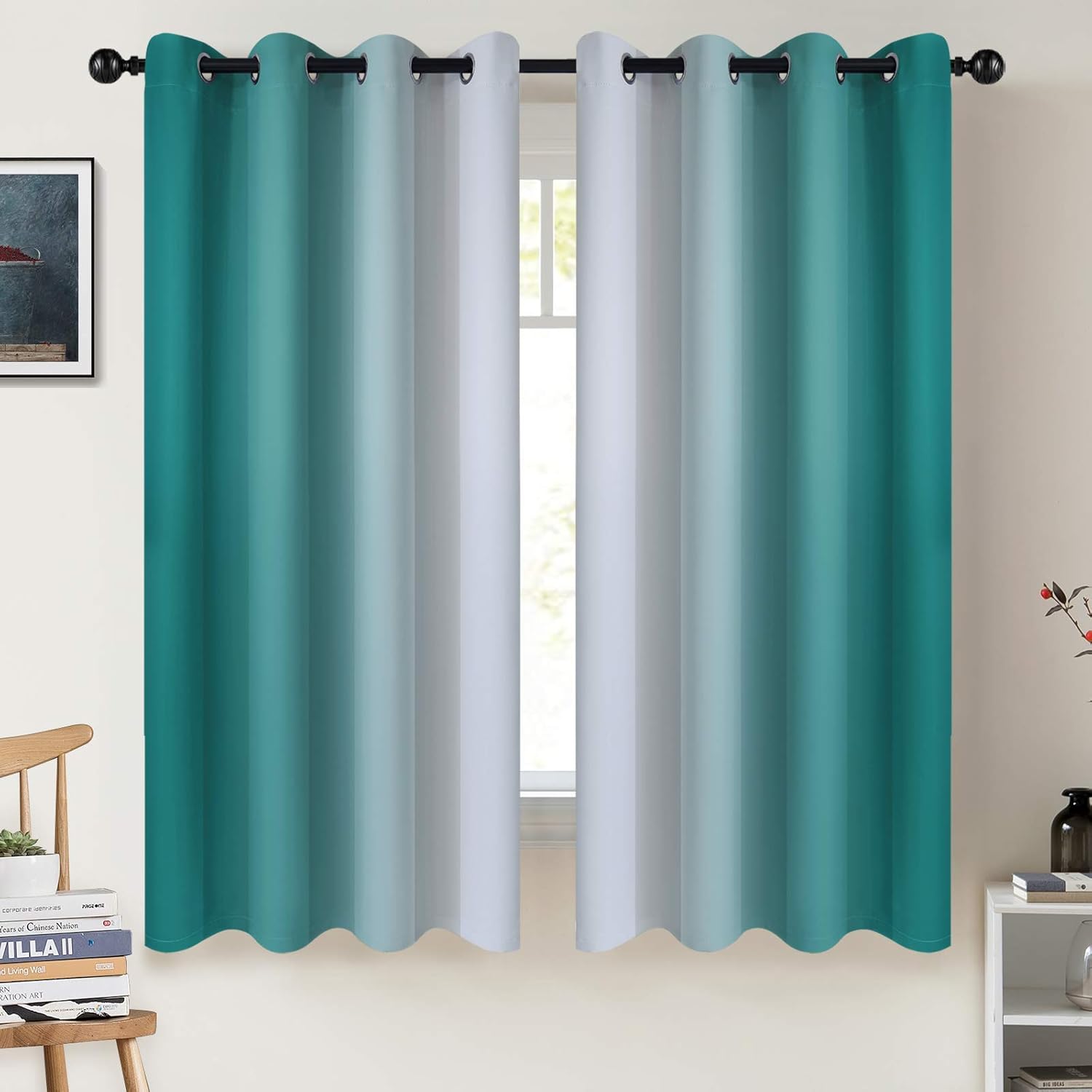 COSVIYA Grommet Ombre Room Darkening Curtains for Stylish Homes