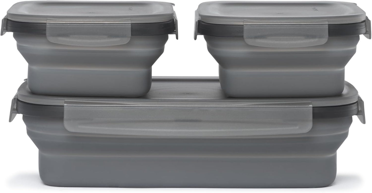 Drip EZ Secondz Collapsible Food Storage Containers Set of 3