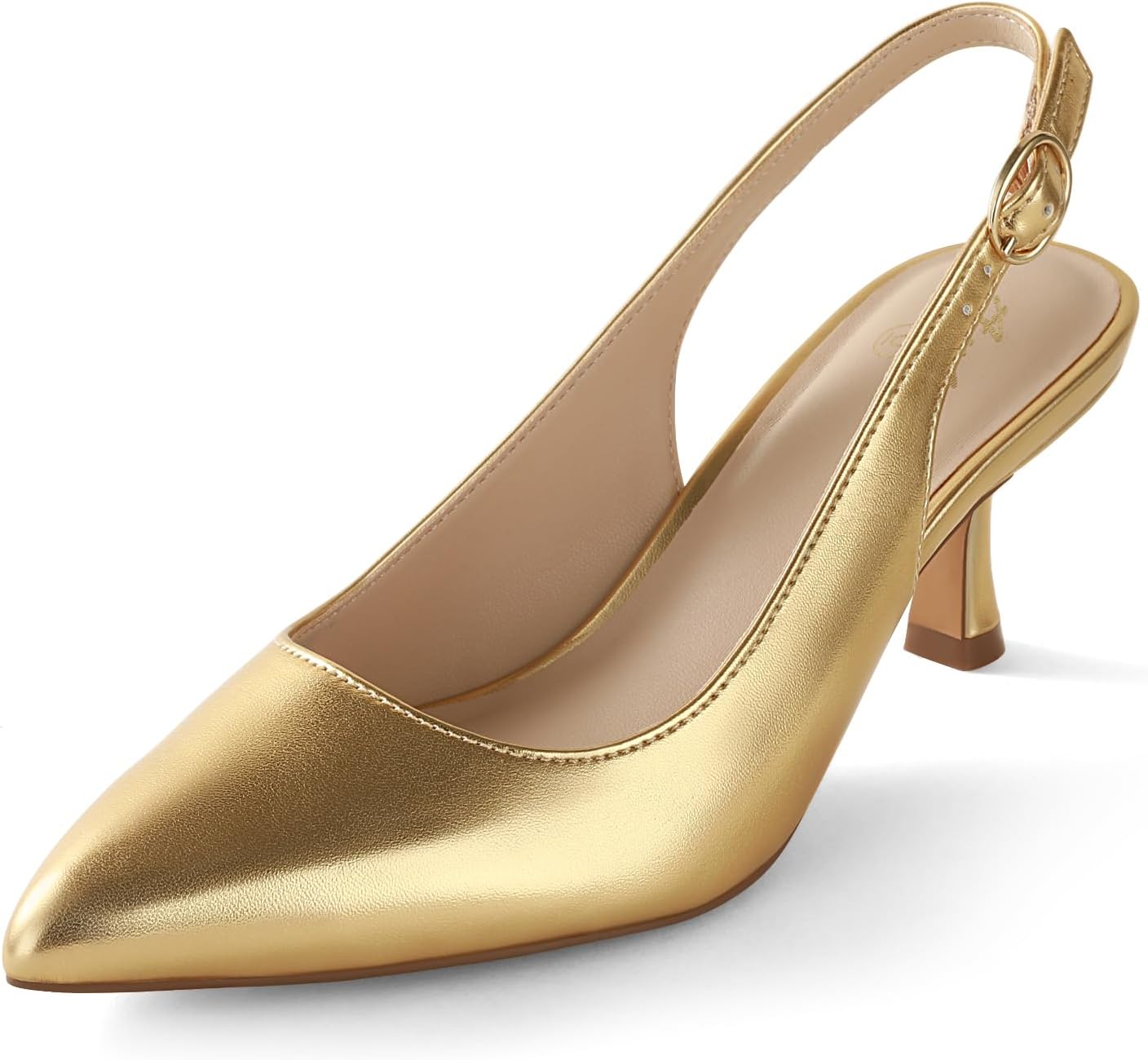 Chic Women's Slingback Kitten Heels for Dress and Casual Wear