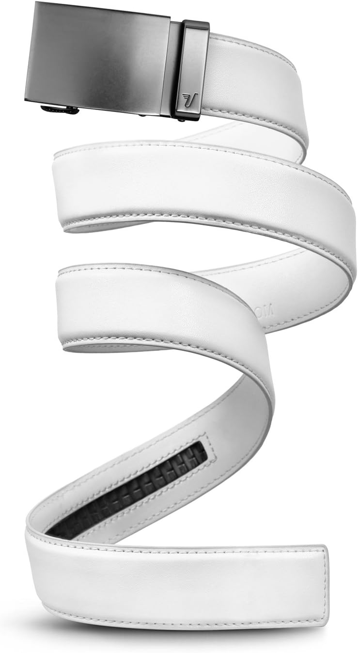 Mission Belt Men's Leather Ratchet Belt for Perfect Fit Every Time