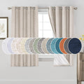 PrinceDeco 100% Blackout Curtains for Bedroom, 64 inch Long