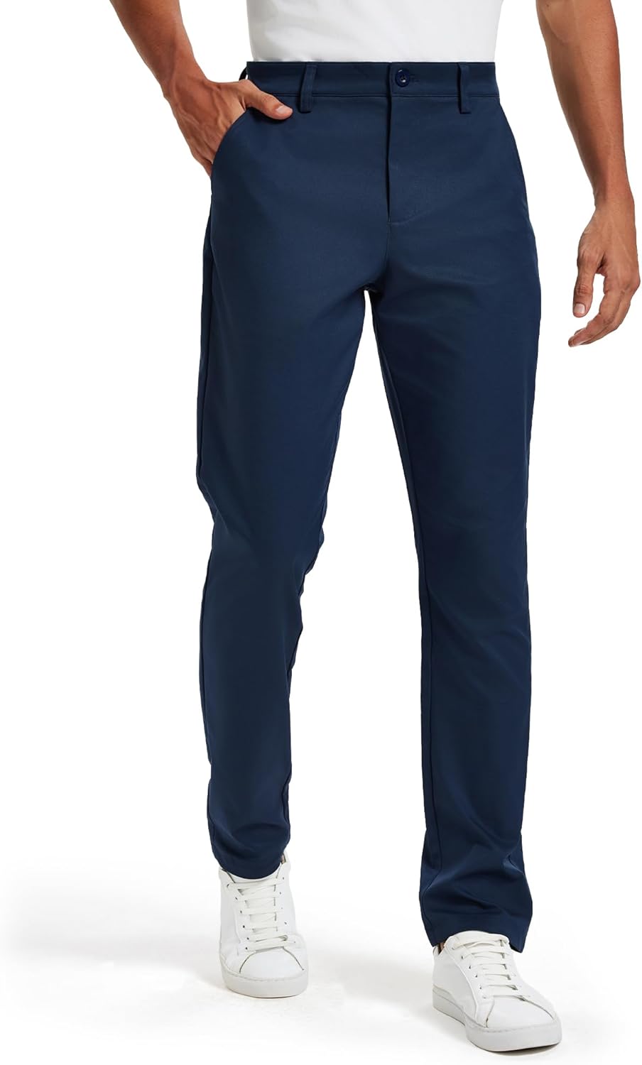 Men's Classic Fit Stretch Golf & Dress Work Pants for Comfort