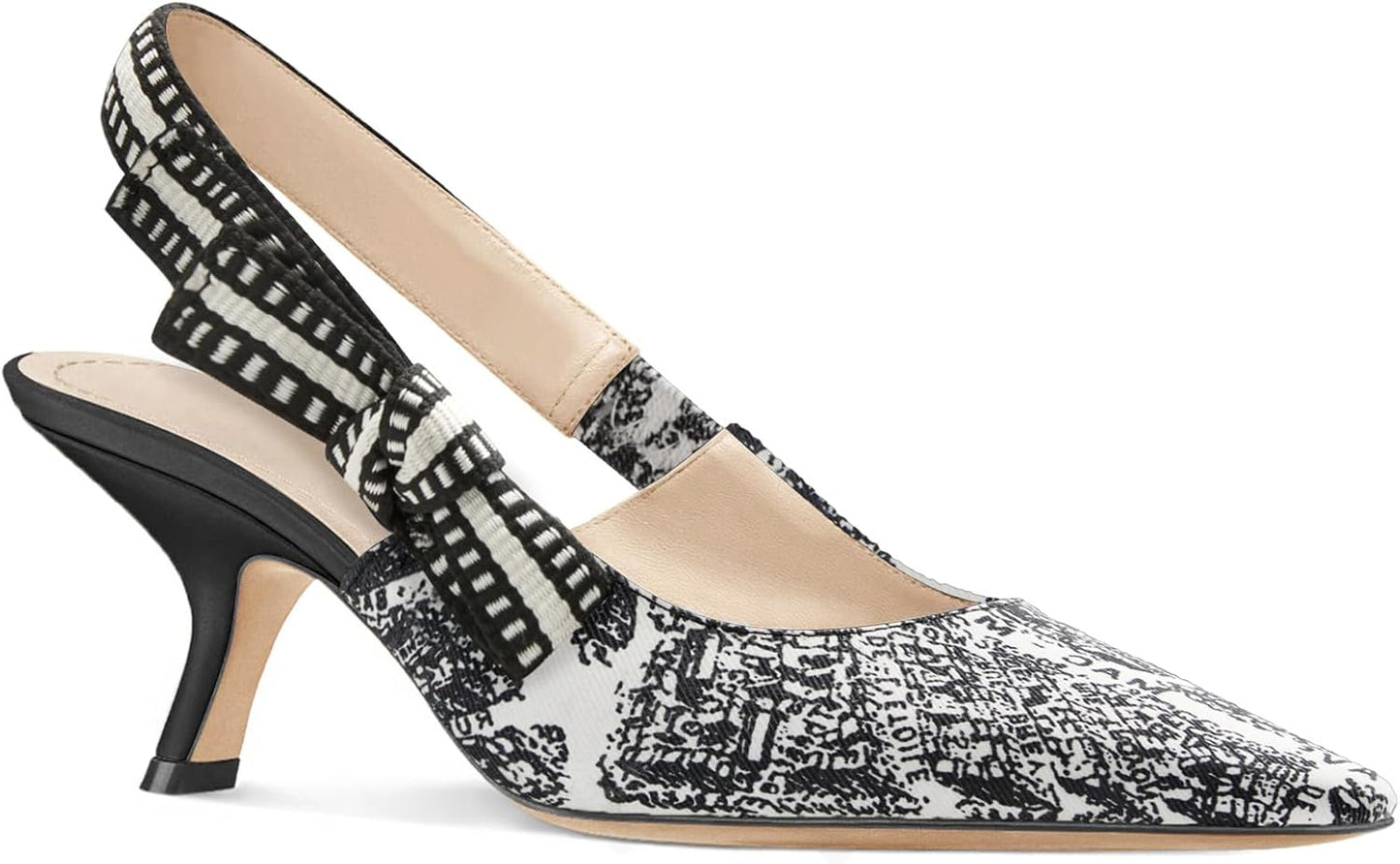 Coutgo Womens Slingback Kitten Heels for Stylish Comfort