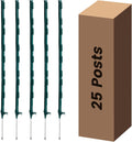 25 Pack Electric Fence Posts 48 in Step in Fence Post - Temporary Farm