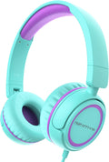IMYB Kids Foldable Stereo Headphones - Tangle-Free Fun in Green!