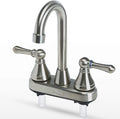 RV Faucet Brushed Nickel - Two-Handle RV Bathroom Faucet
