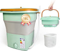 Compact 18L Portable Washer with Blue Light for On-The-Go Cleaning