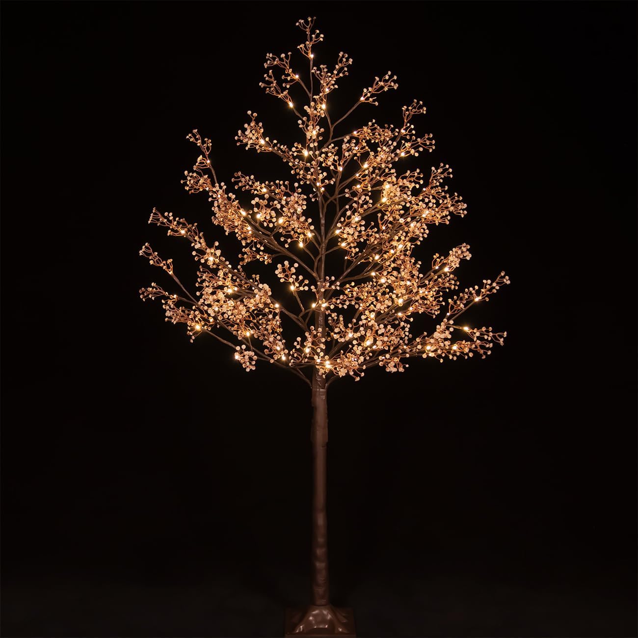 5ft Lighted Baby's Breath Tree with 128 LED Lights for Decor
