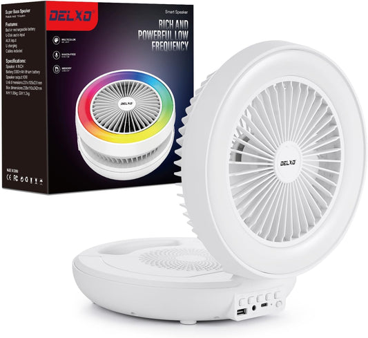 Portable Bluetooth Speaker with LED Night Light