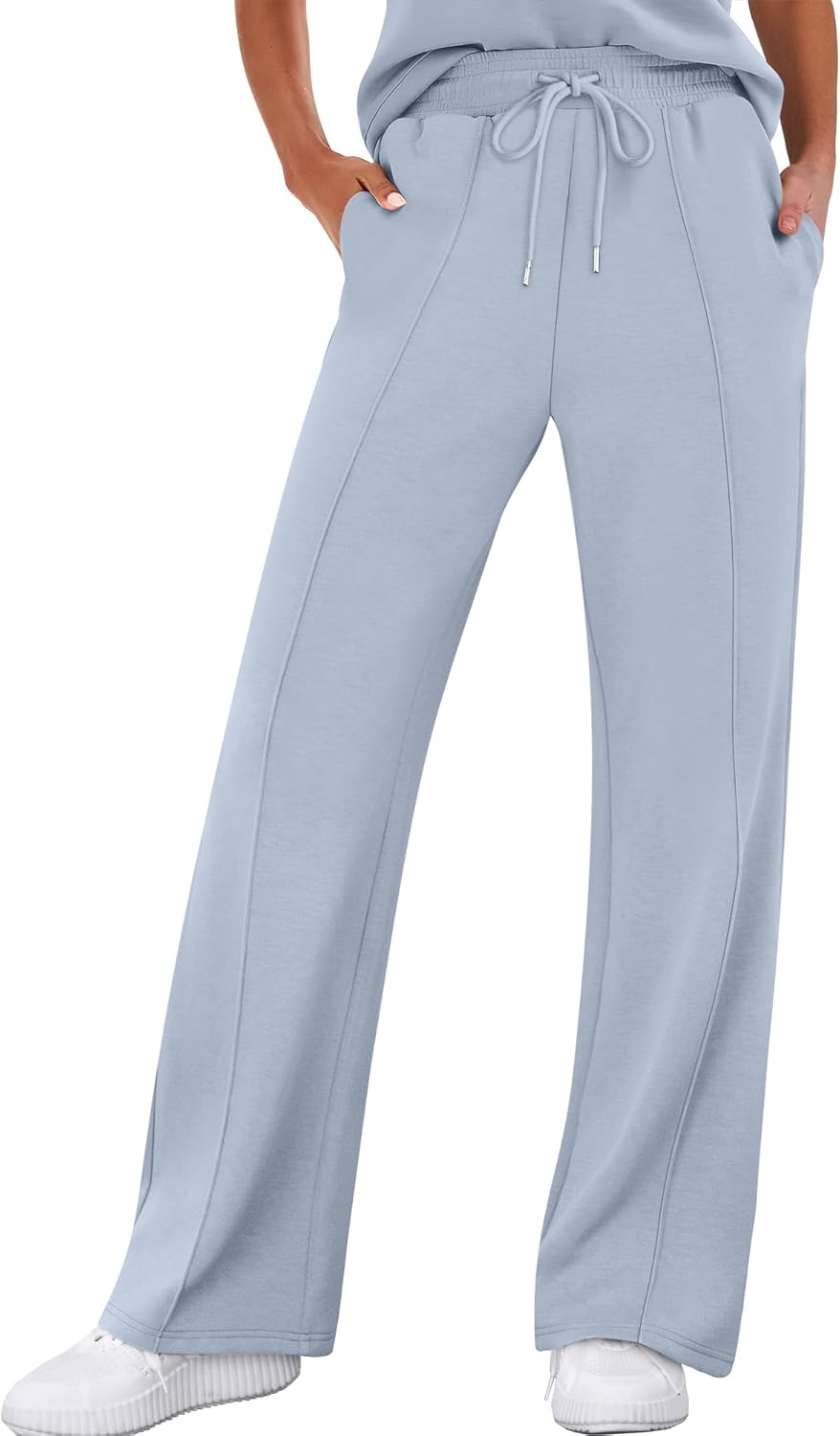 ANRABESS Women's Wide Leg Sweatpants for Comfort and Style