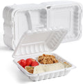 YANGRUI 3-Compartment 34oz Food Containers 55-Pack - Stackable Meal