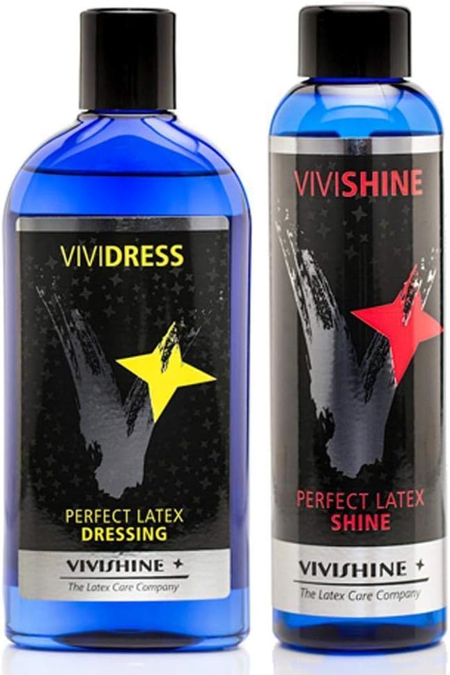 Vivishine 150ml and Vividress 250ml Combo for Latex Clothing Care