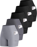Biker Spandex Shorts Women High Waisted Tummy Control - Workout