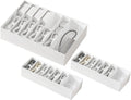 3 Pcs Cable Organizer Box with Wire Ties - Stackable Cord Storage