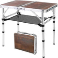Folding Table 3 Adjustable Heights Portable Camping & Outdoor Table