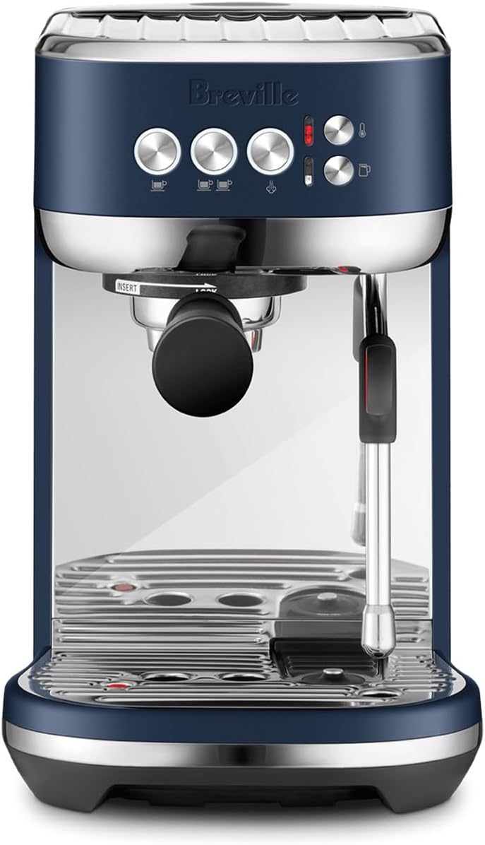 Breville Bambino Plus: Rich Espresso in Damson Blue