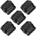 Black Multi Cable Connector 5 Pack - Compact 3-Port Insulated