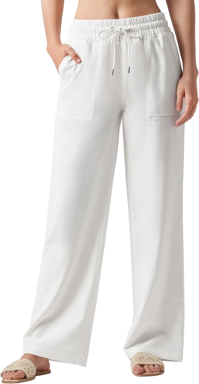 Willit Women Linen Pants Wide Leg Casual Palazzo Pants Review