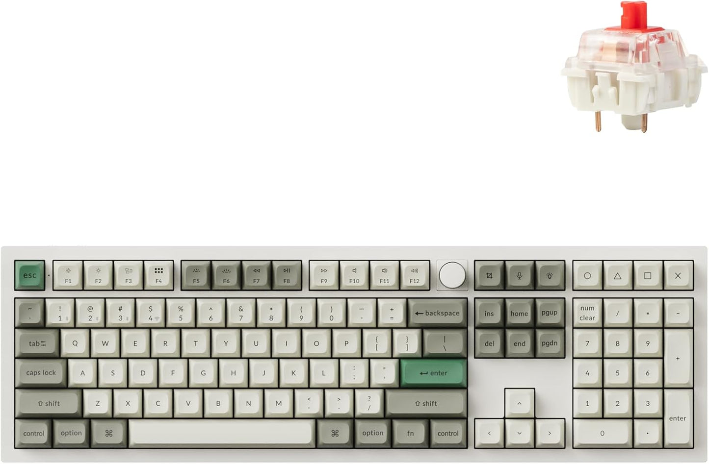 Keychron Q6 Max: Hot-Swappable Gateron Red Switch, Custom RGB Backlit Keyboard