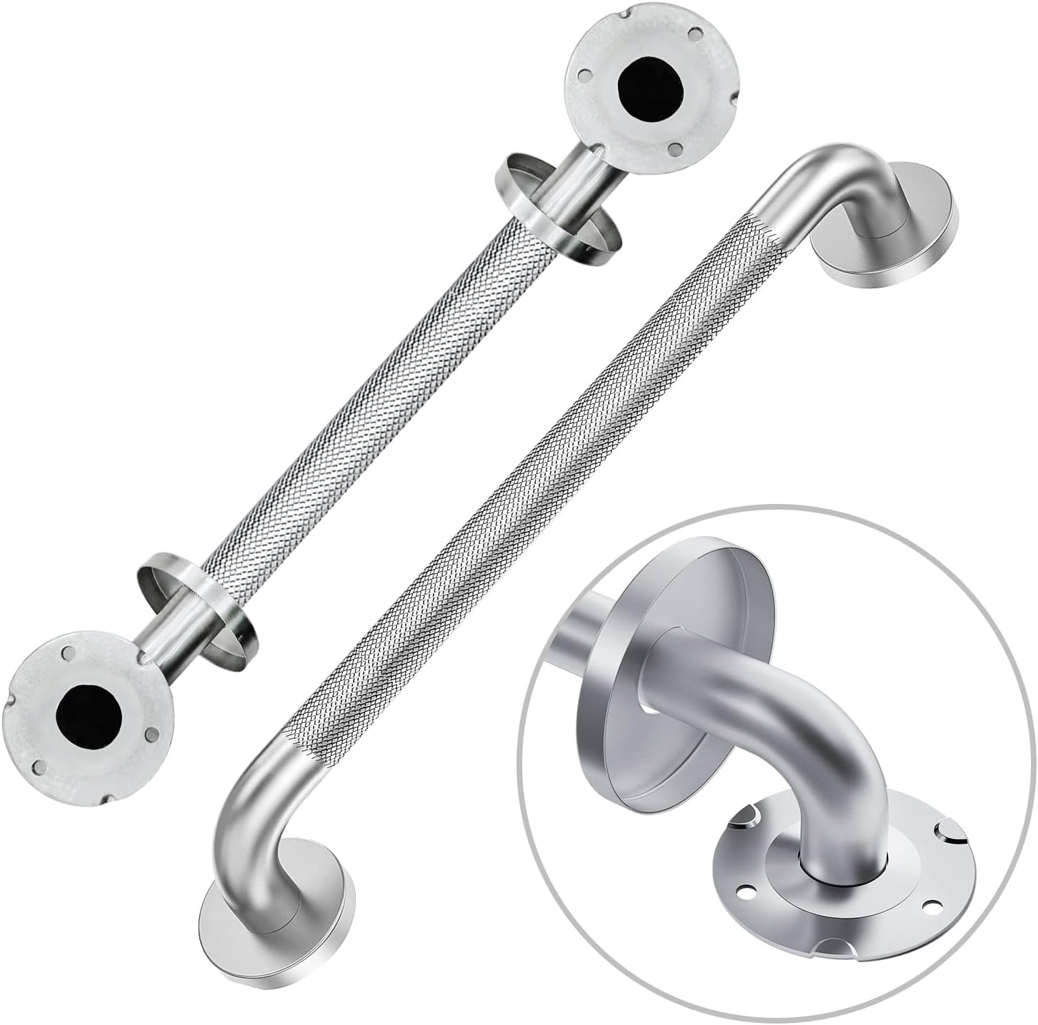 Handicap Grab Bars for Seniors - 18 Inch Shower Safety Handles