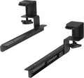 Clamp and 12 in Rail Set for DIY Wooden Keyboard Trays - Space Saving