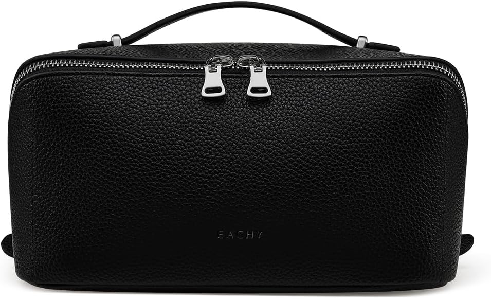 EACHY Large Capacity Travel Makeup Bag for Stylish Organization