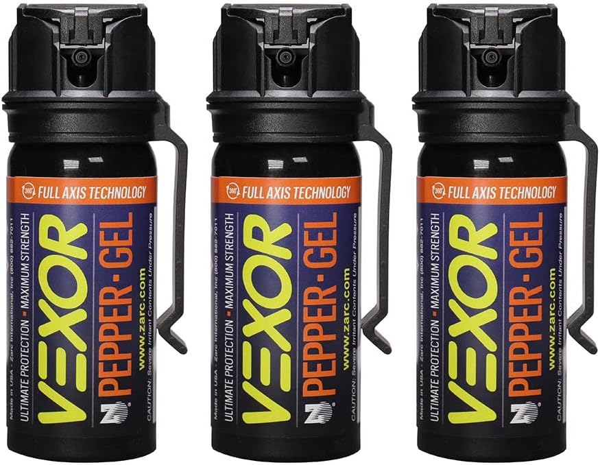 VEXOR Pepper Gel Maximum Strength Police Spray for Safety