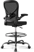Alolo Tall Drafting Chair with Footrest - Ergonomic Lumbar Support