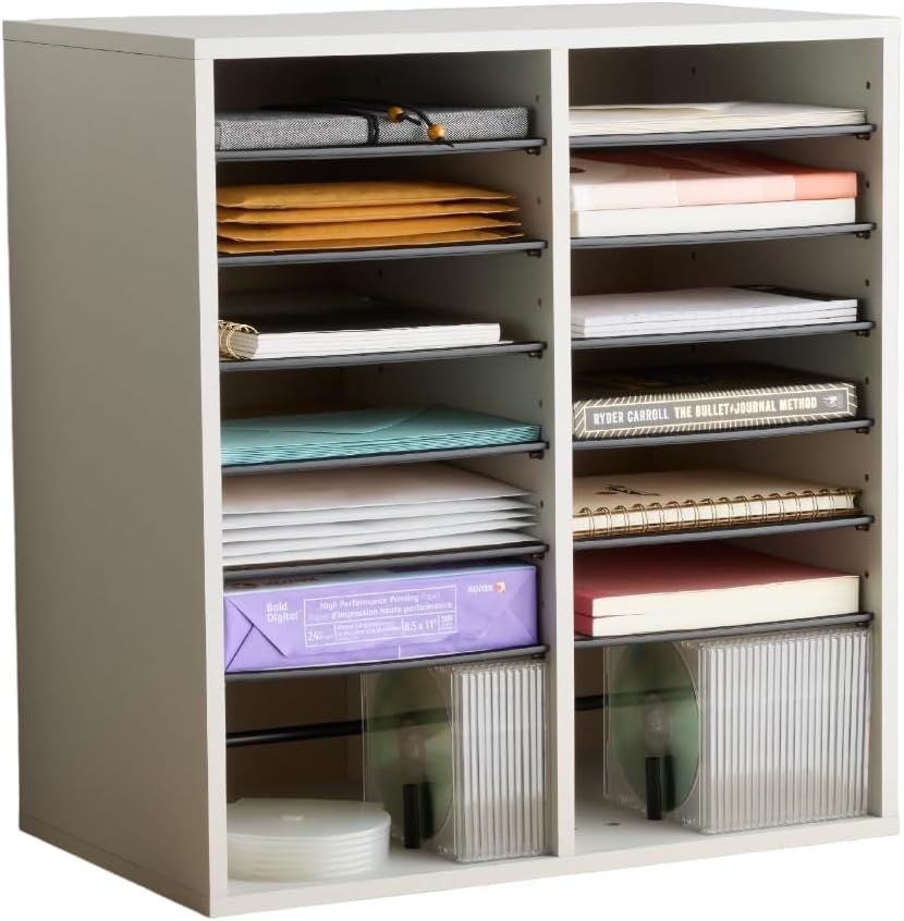 Safco Wood Adjustable Literature Organizer for Efficient Storage