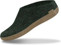 Glerups Unisex Felt Wool Slip-On Slippers with Leather Sole