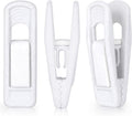 Tinfol White Velvet Hanger Clips, 80PC Pants Clips - Secure Grip
