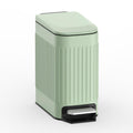 TrashAid Slim Bathroom Trash Can with Lid Soft Close - Compact 6L