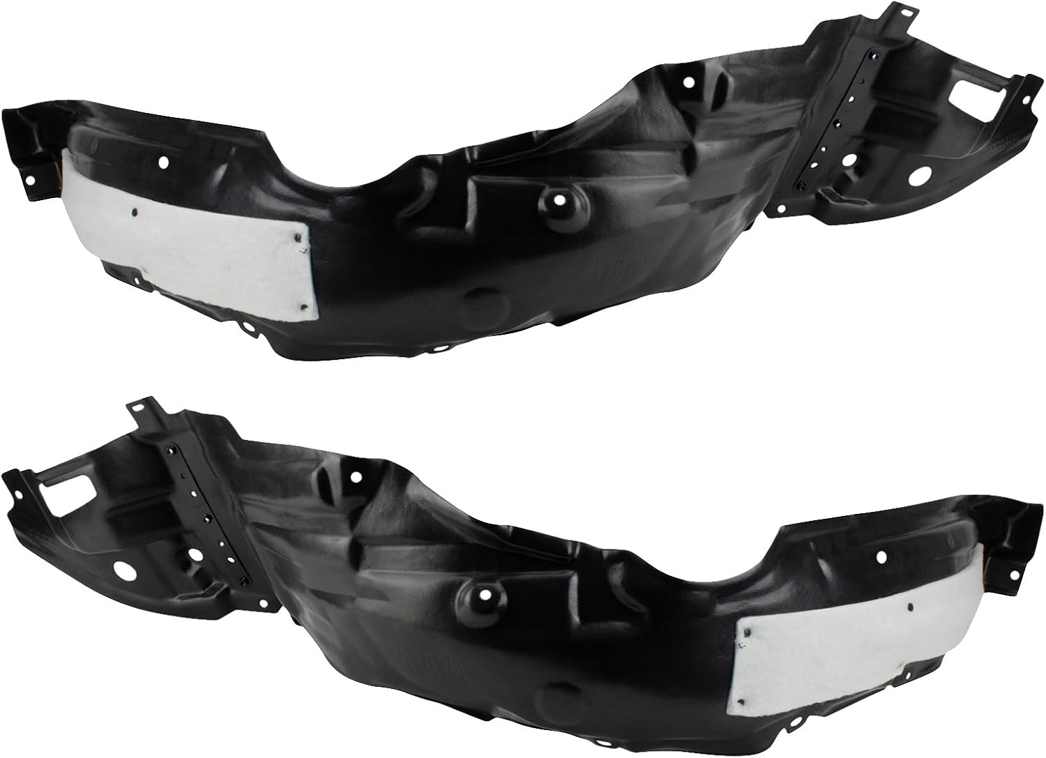 TRQ Front Inner Fender Liner Set for 2014-2016 Toyota Corolla