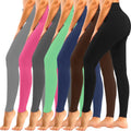 High Waisted Leggings for Women Tummy Control 7-Pack - Value Set