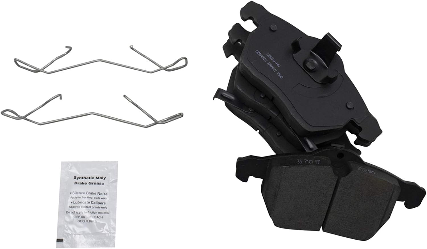 TRQ Front Brake Pads Ceramic for Saab 9-3 9-5 Saturn L-Series