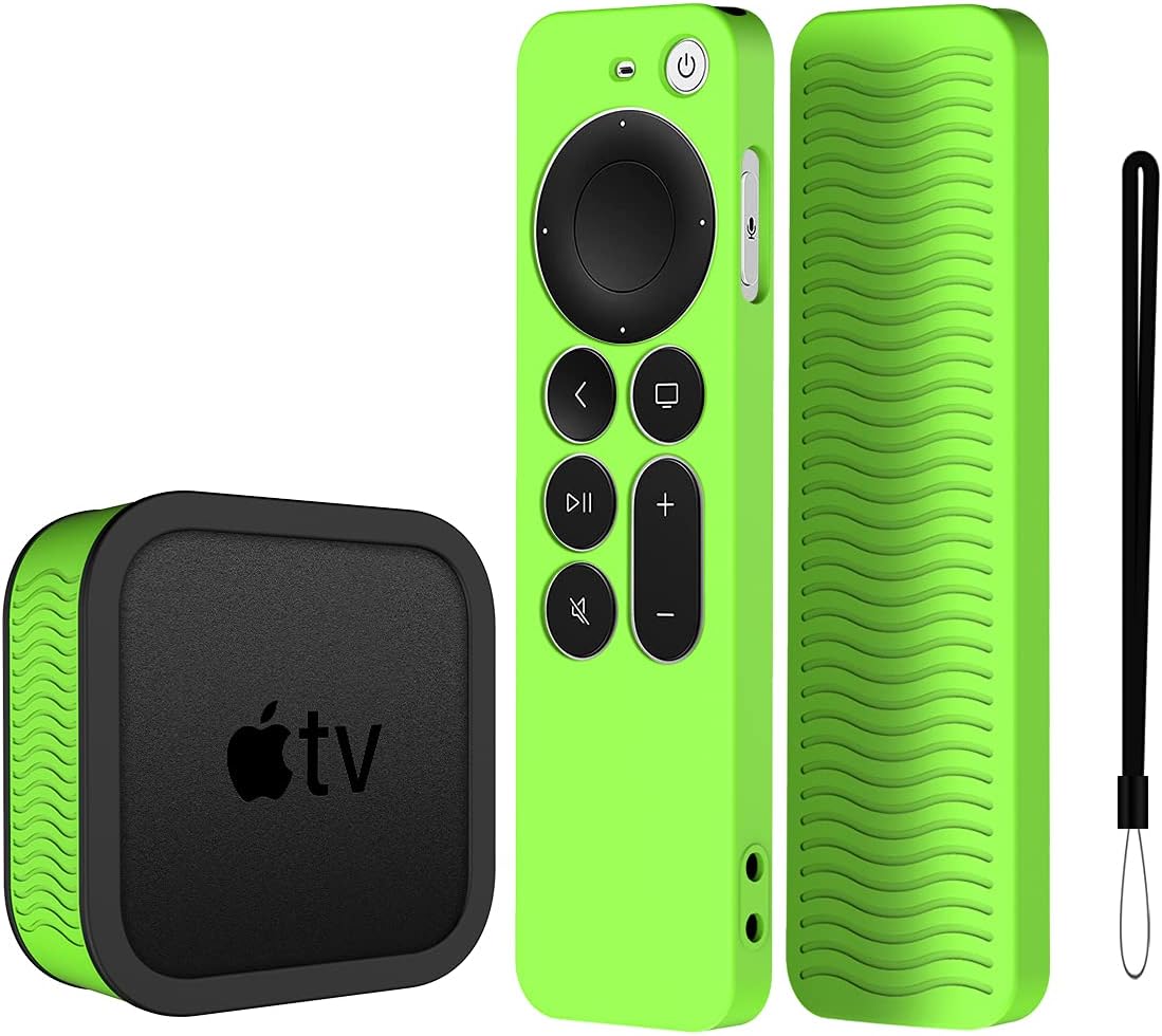 YIPINJIA Glow Green Apple TV Remote Cover