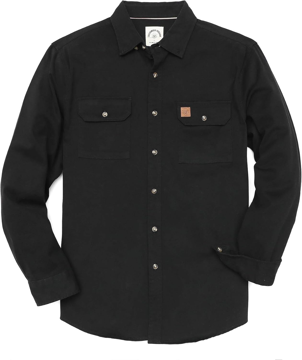 Dubinik Mens Long Sleeve Button Down Work Shirt for Comfort