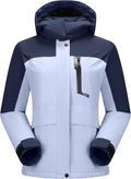 Women's Waterproof Snow Ski Jacket - Hooded Fleece Insulated Coat
