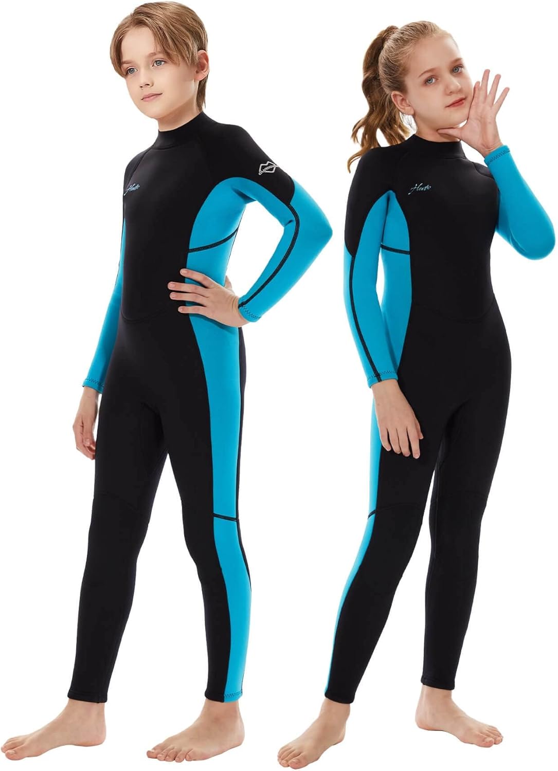 Hevto Kids Wetsuit for Boys Girls Toddler Youth 3/2mm Neoprene
