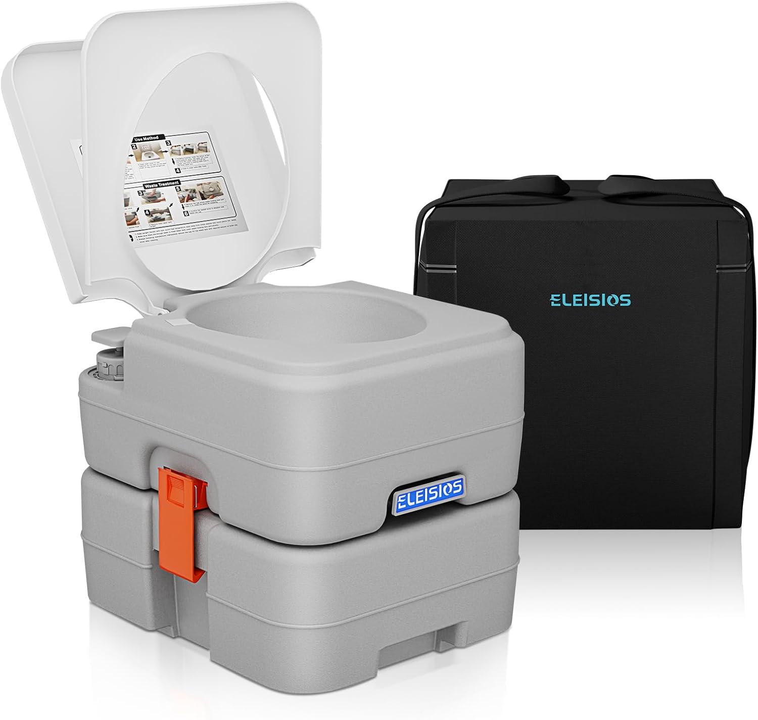 Travel with Ease: 5.8 Gal Portable RV Toilet by ELEISIOS
