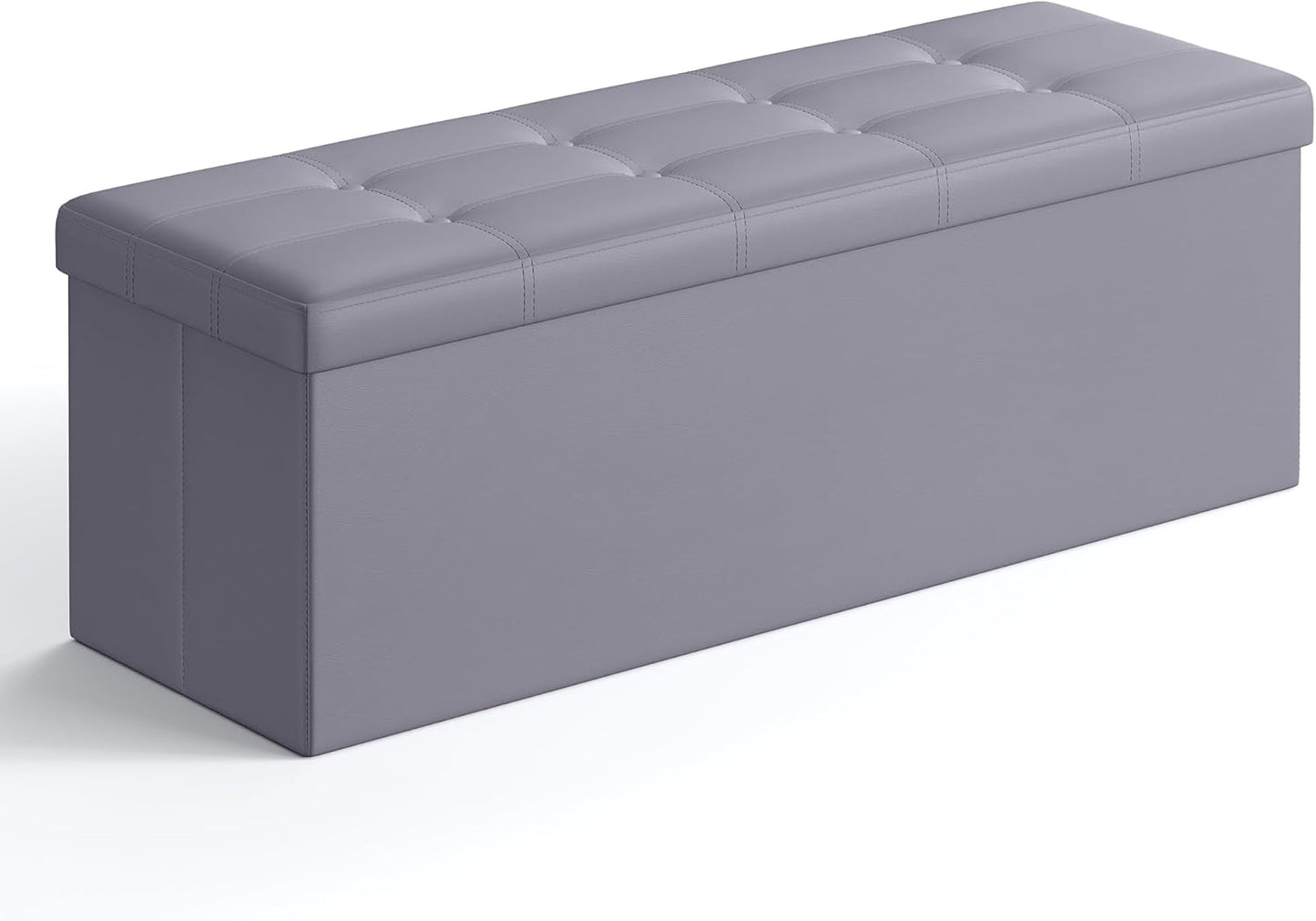 SONGMICS MAZIE Collection 43in Folding Storage Ottoman Bench