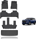 KELCSEECS Floor Mats for Nissan Armada 2025 - Full 7-Seat Set