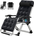 Zero Gravity Chair Lawn Recliner - Folding Portable Chaise Reclining
