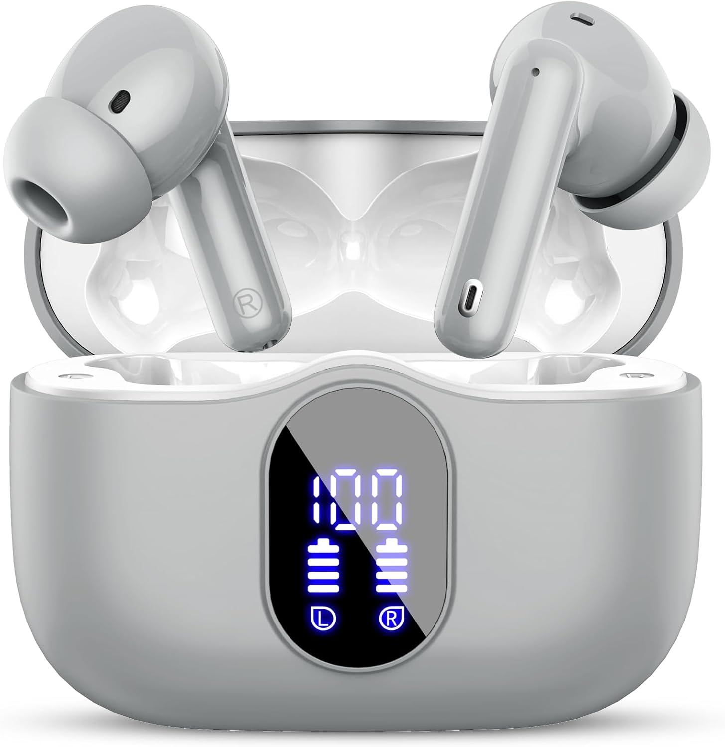 Btootos Wireless Earbuds: 36H Playtime, IP7 Waterproof, Bass Stereo