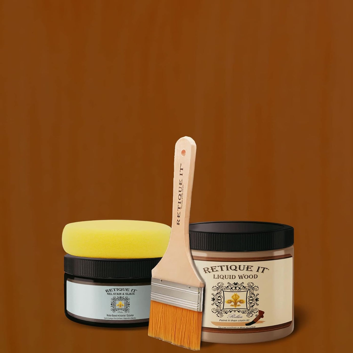 Water-Based Gel Stains for Real Wood Finish by Retique It