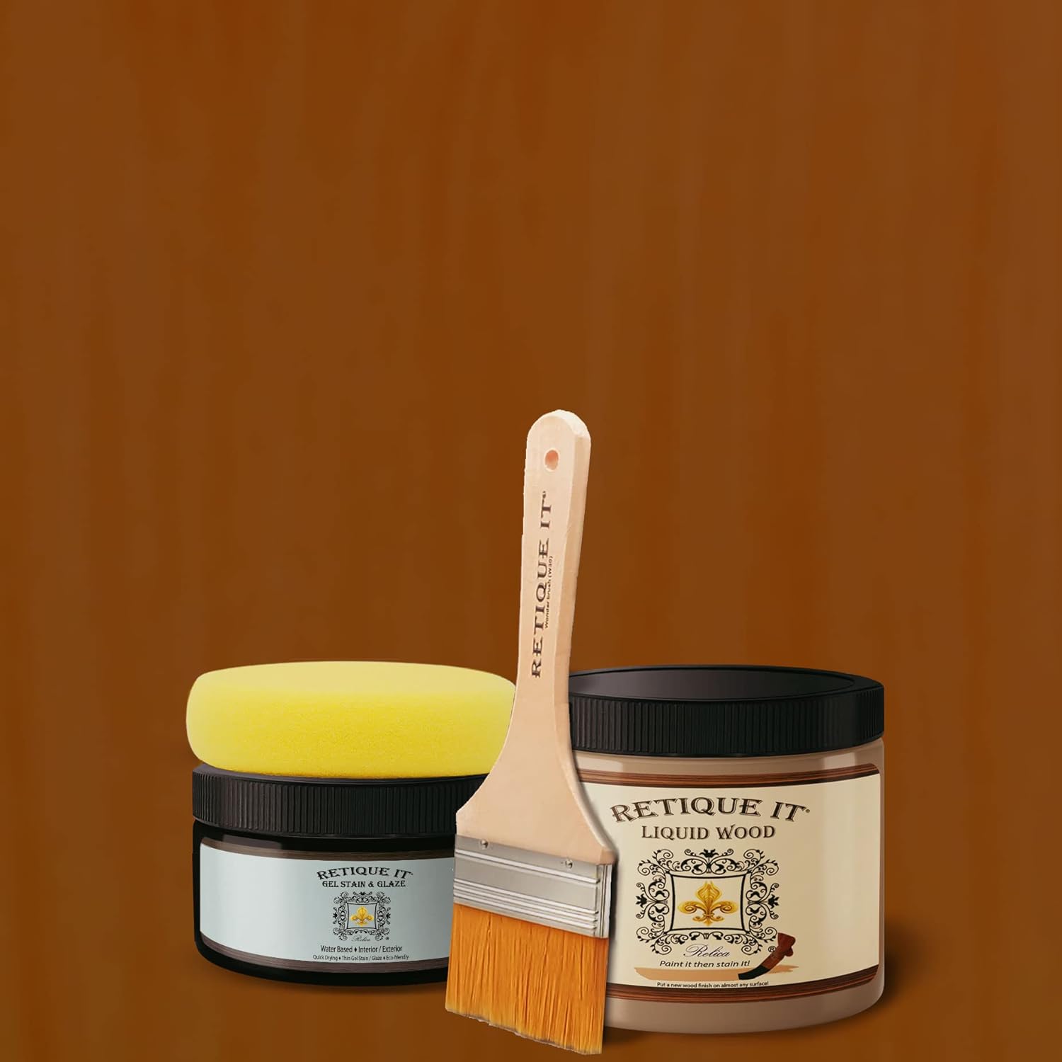 Water-Based Gel Stains for Real Wood Finish by Retique It