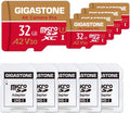 GIGASTONE 32GB Micro SD Card 5-Pack - Reliable 4K Storage