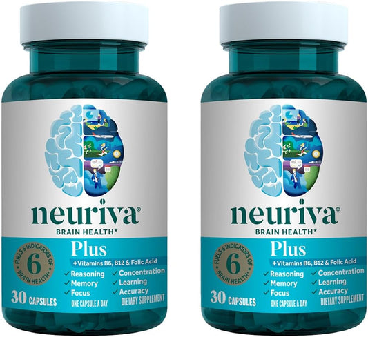 NEURIVA Plus Brain Supplement for Memory, Focus & Cognitive Health