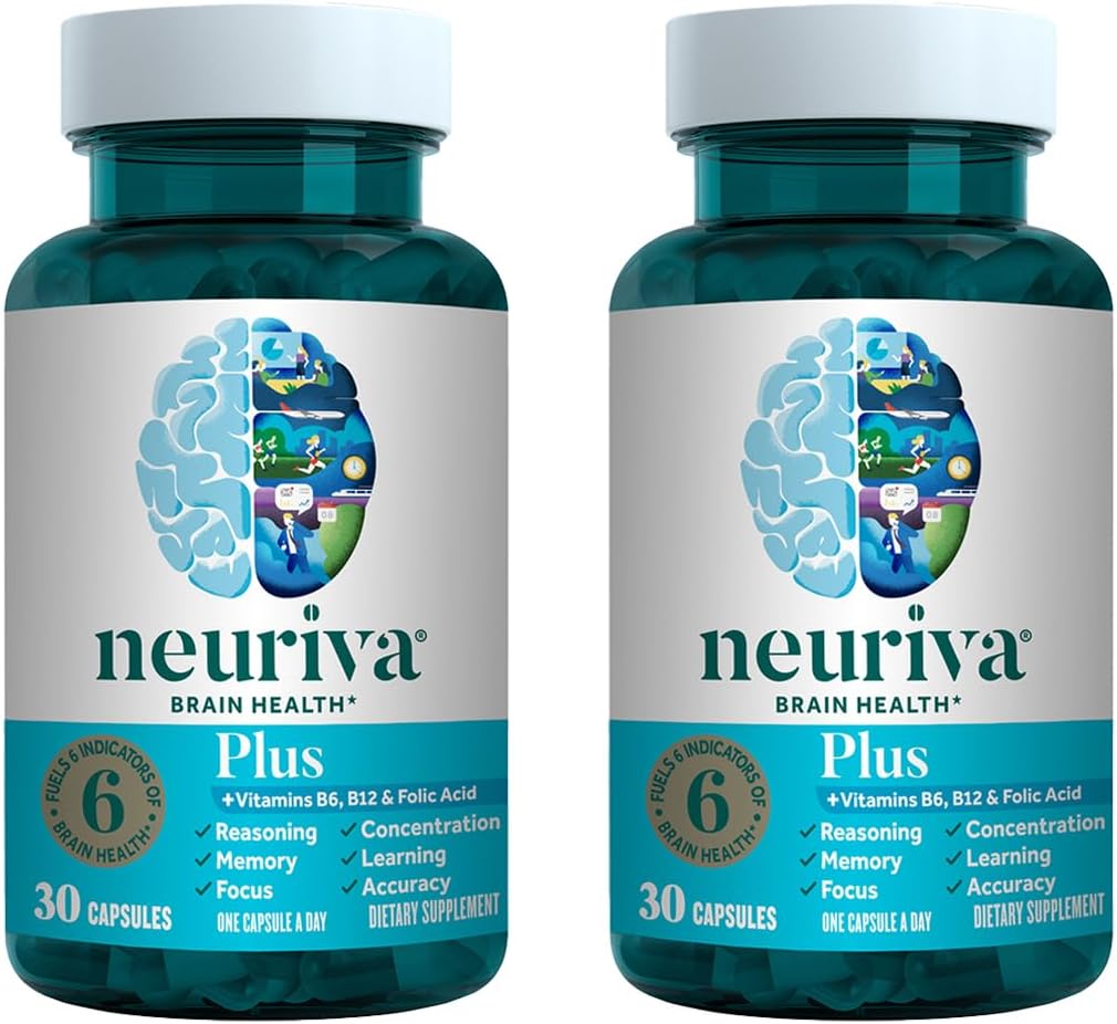 NEURIVA Plus Brain Supplement for Memory, Focus & Cognitive Function